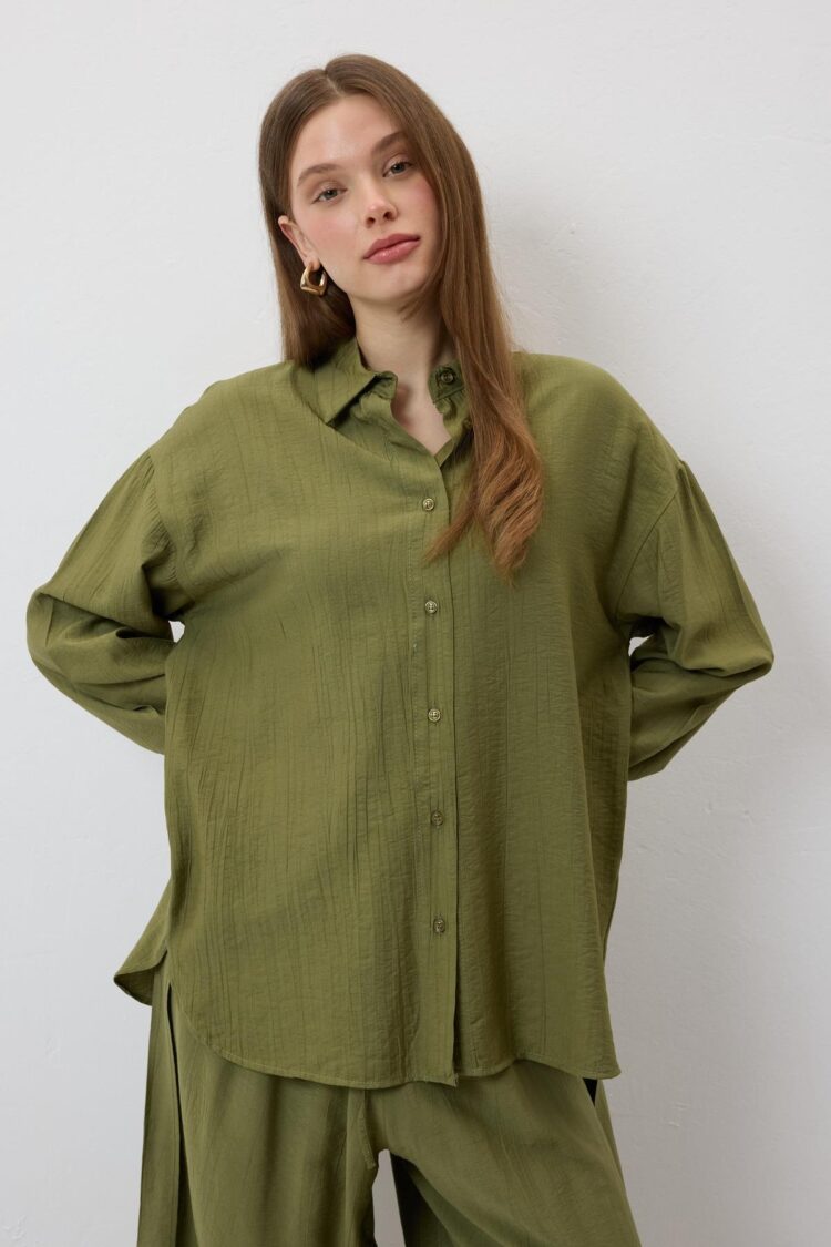 Buttoned Oversize Shirt - Producer: Levure - Wholesale Women Clothes - TheBS Women