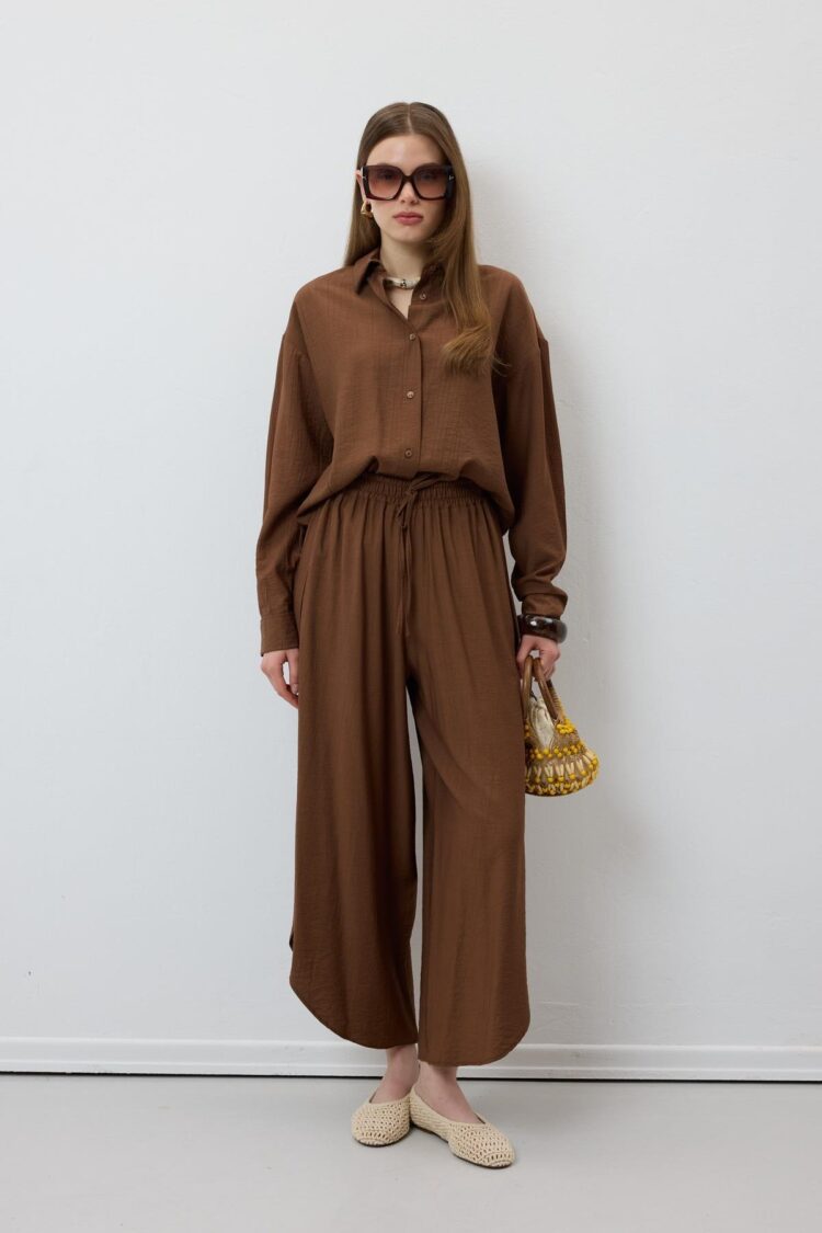 Elastic Waist Slit Pants - Producer: Levure - Wholesale Women Clothes - TheBS Women