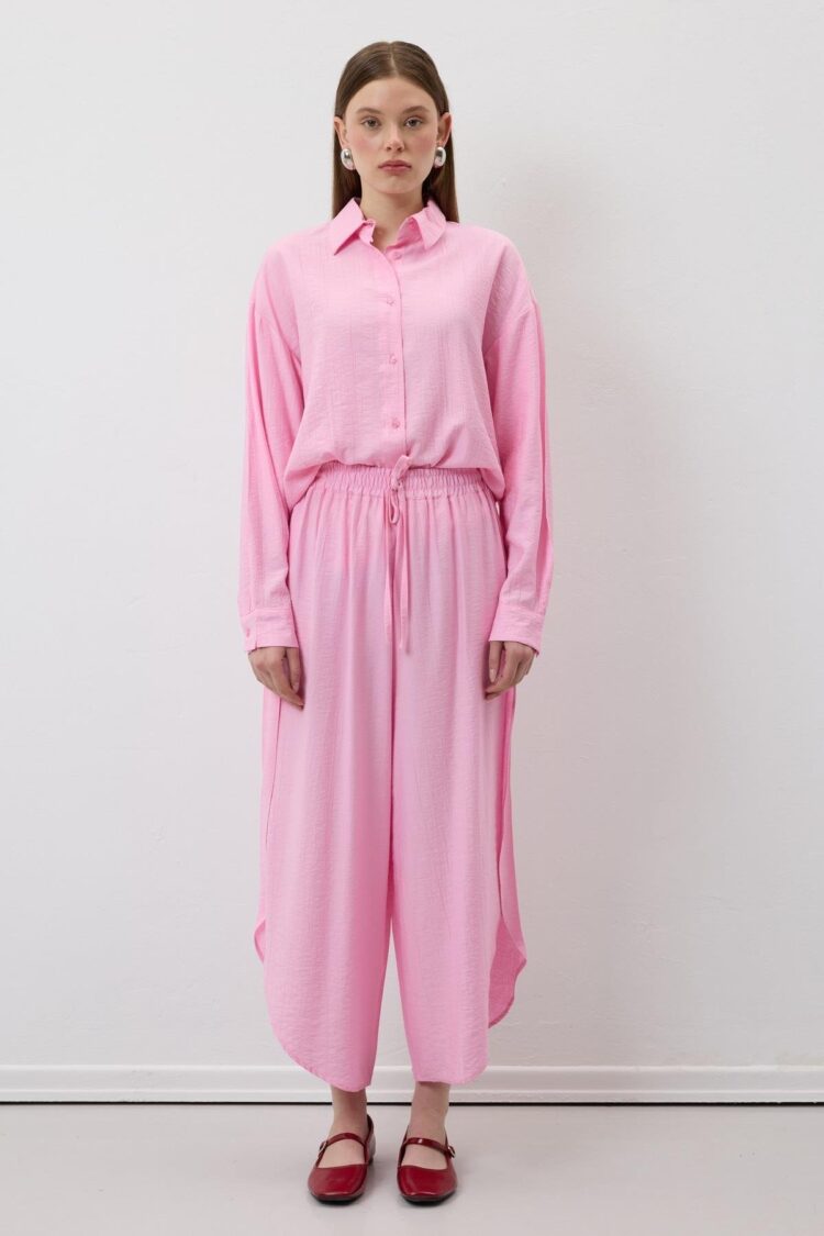 Elastic Waist Slit Pants - Producer: Levure - Wholesale Women Clothes - TheBS Women