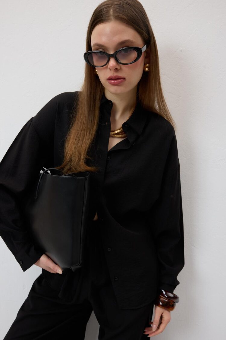 Buttoned Oversize Shirt - Producer: Levure - Wholesale Women Clothes - TheBS Women