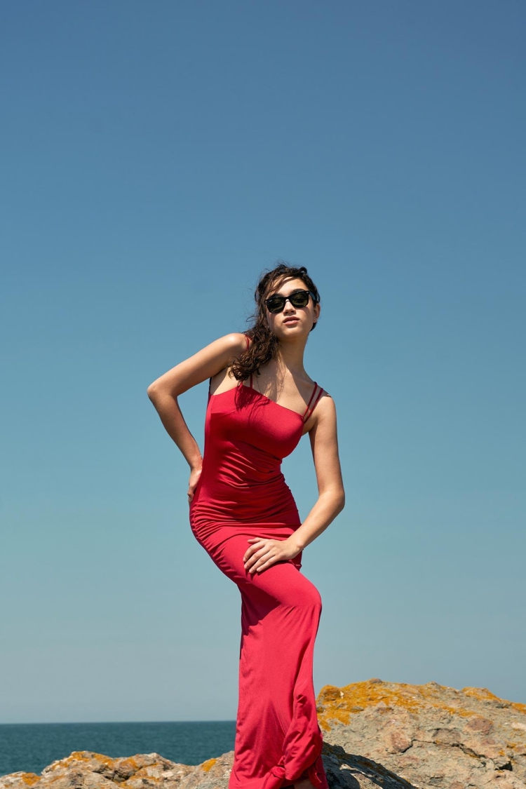 Strappy JerseyLong Dress - Producer: Juste - Wholesale Women Clothes - TheBS Women