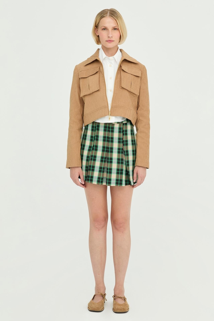 Velvet Pocket Detail Jacket - Producer: Juste - Wholesale Women Clothes - TheBS Women