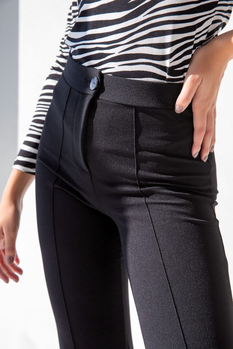 High Waist Slim Leg Trousers - Producer: la & vetta - Wholesale Women Clothes - TheBS Women
