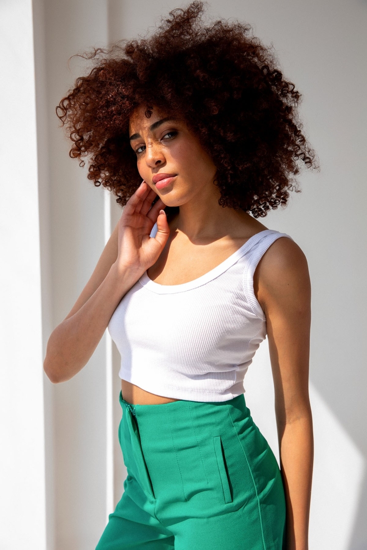 Corded Strap Crop Top Blouse - Brand: la & vetta - Women & Kids, Baby Clothes Wholesale - TheBS Women