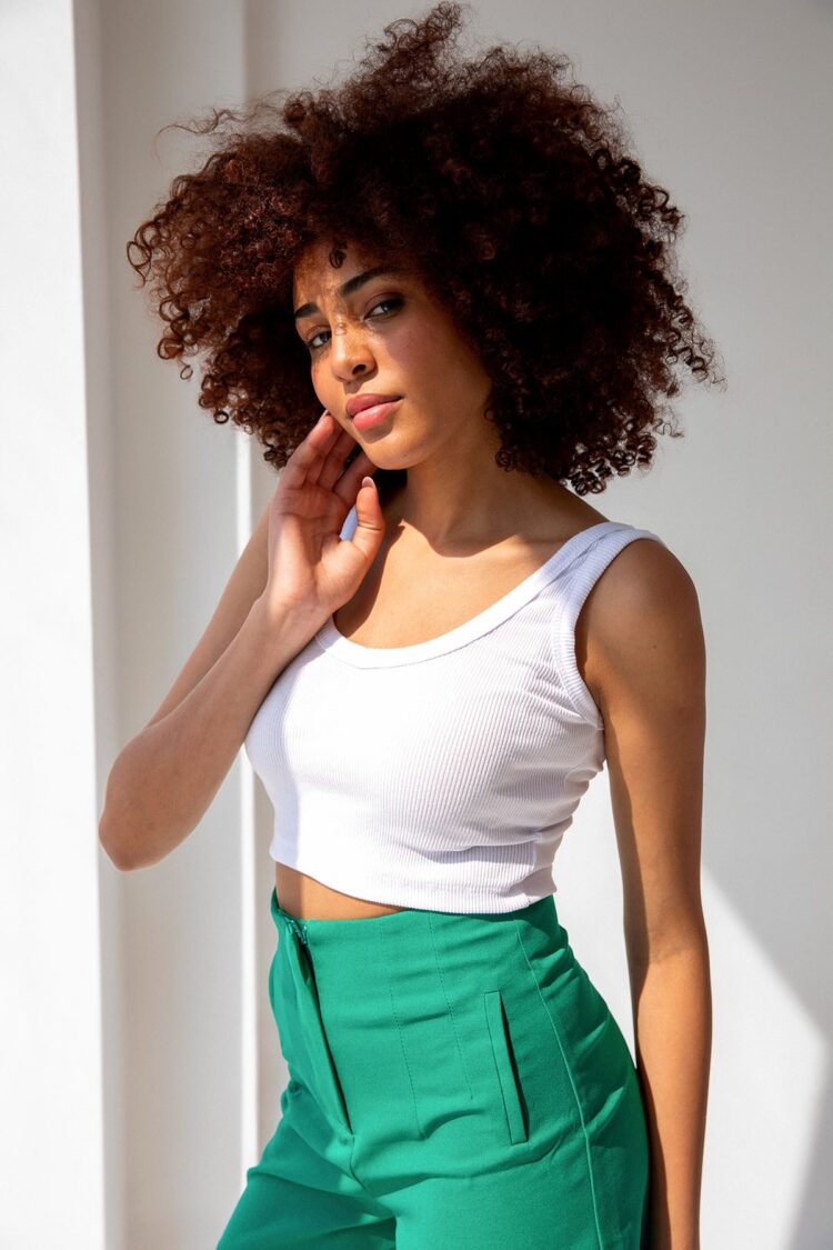 Corded Strap Crop Top Blouse - Producer: la & vetta - Wholesale Women Clothes - TheBS Women
