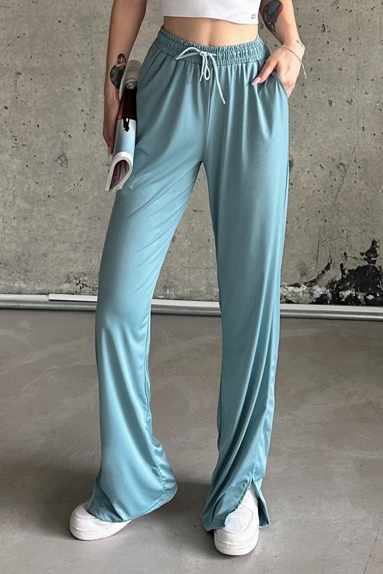 Slit Lycra High Waist Sweatpants - Brand: la & vetta - Women & Kids, Baby Clothes Wholesale - TheBS Women