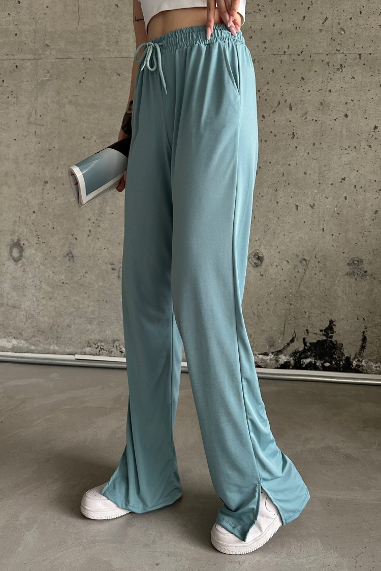 Slit Lycra High Waist Sweatpants - Brand: la & vetta - Women & Kids, Baby Clothes Wholesale - TheBS Women