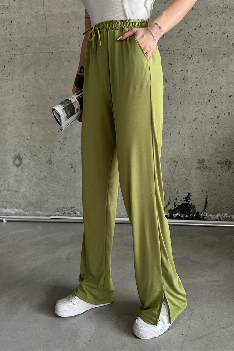 Slit Lycra High Waist Sweatpants - Brand: la & vetta - Women & Kids, Baby Clothes Wholesale - TheBS Women