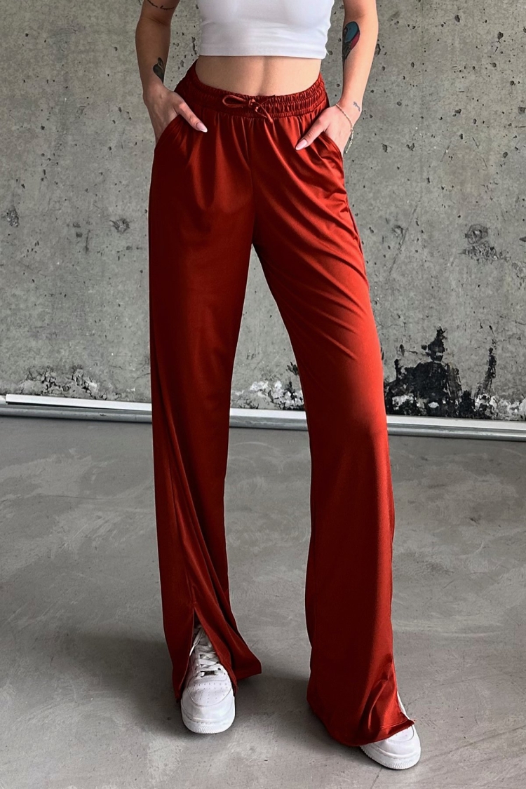 Slit Lycra High Waist Sweatpants - Brand: la & vetta - Women & Kids, Baby Clothes Wholesale - TheBS Women