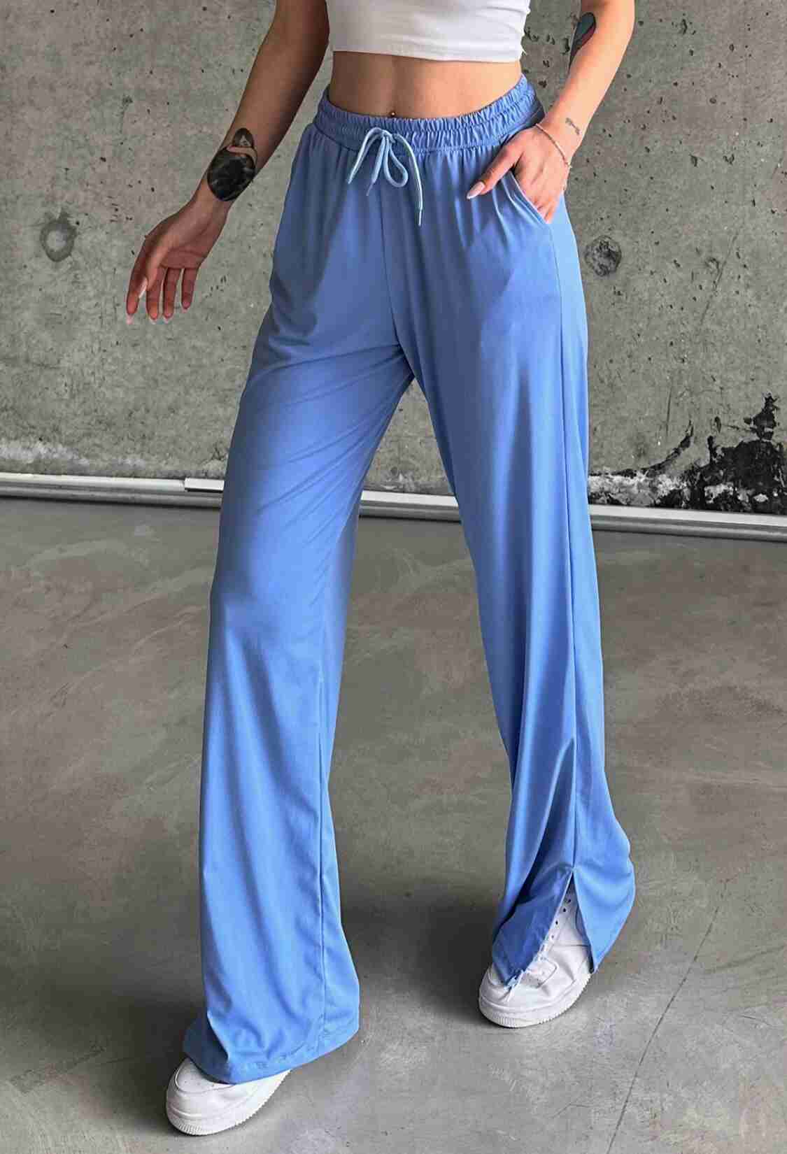 Slit Lycra High Waist Sweatpants - Brand: la & vetta - Women & Kids, Baby Clothes Wholesale - TheBS Women
