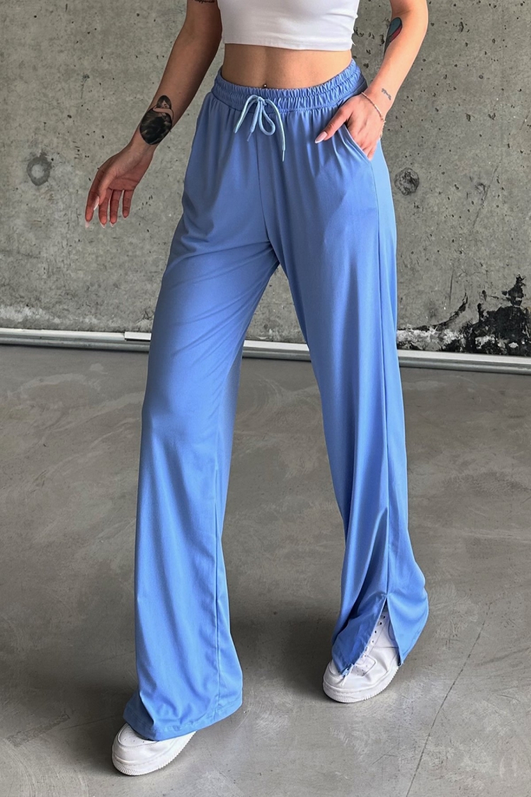 Slit Lycra High Waist Sweatpants - Brand: la & vetta - Women & Kids, Baby Clothes Wholesale - TheBS Women