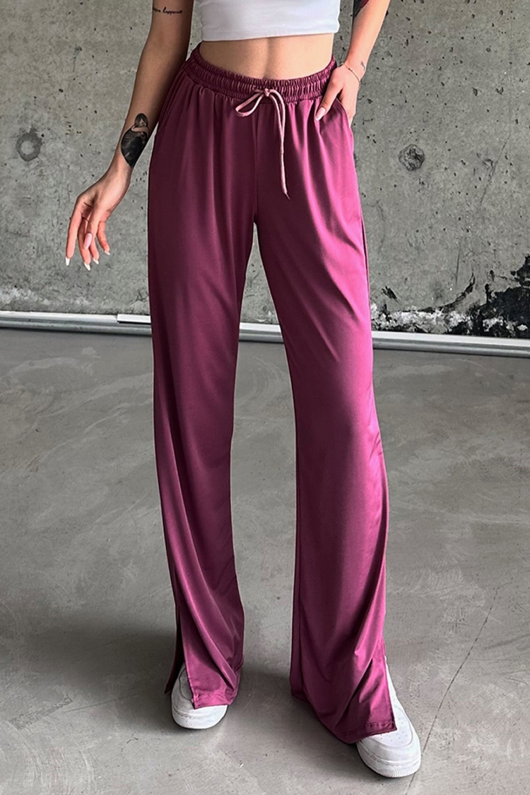Slit Lycra High Waist Sweatpants - Brand: la & vetta - Women & Kids, Baby Clothes Wholesale - TheBS Women
