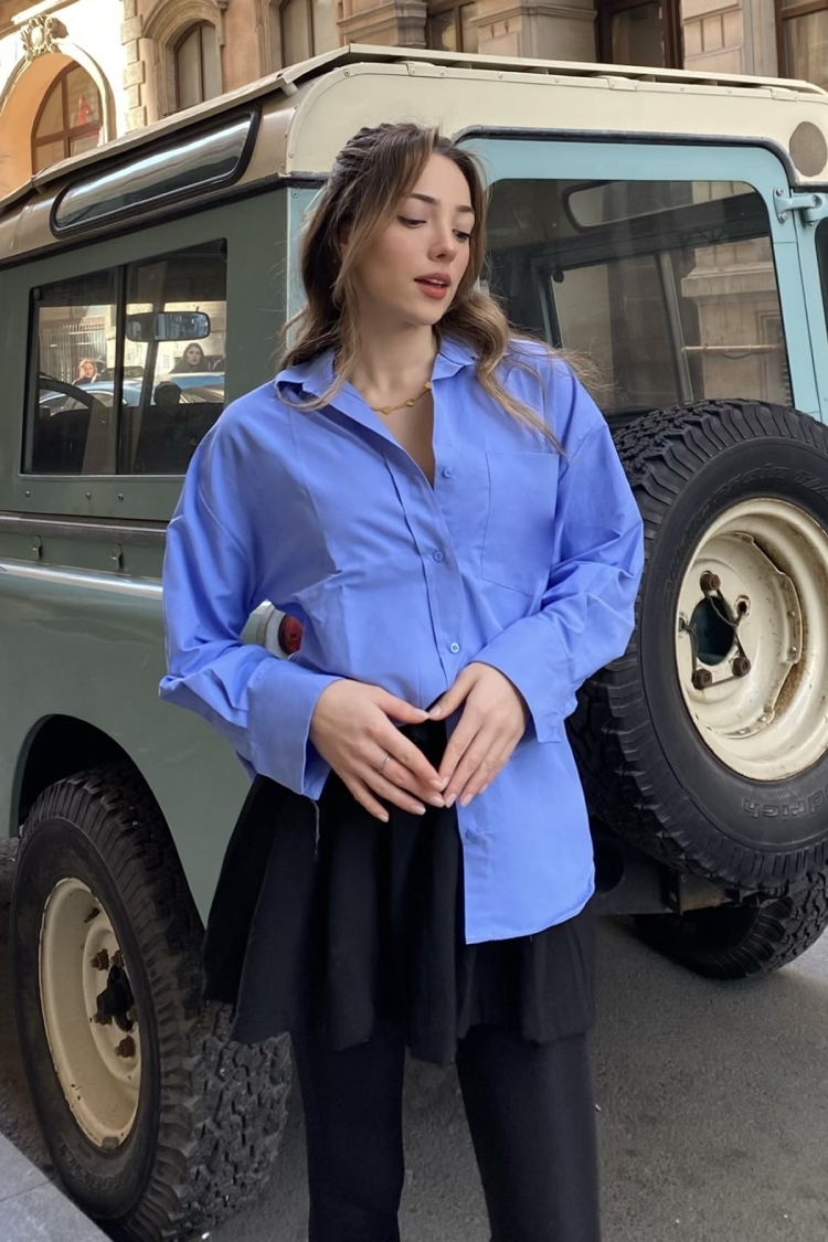 Oxford Oversize Shirt - Brand: la & vetta - Women & Kids, Baby Clothes Wholesale - TheBS Women