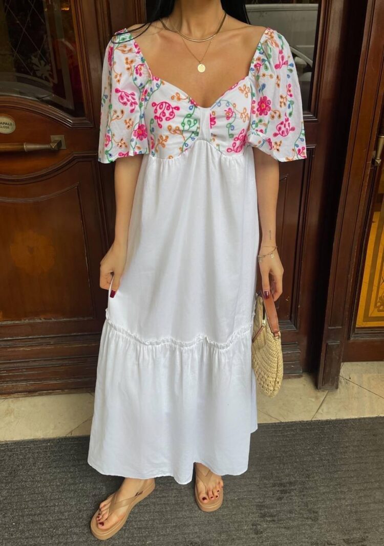 Colorful Embroidered Summer Dress - Producer: Ello - Wholesale Women Clothes - TheBS Women