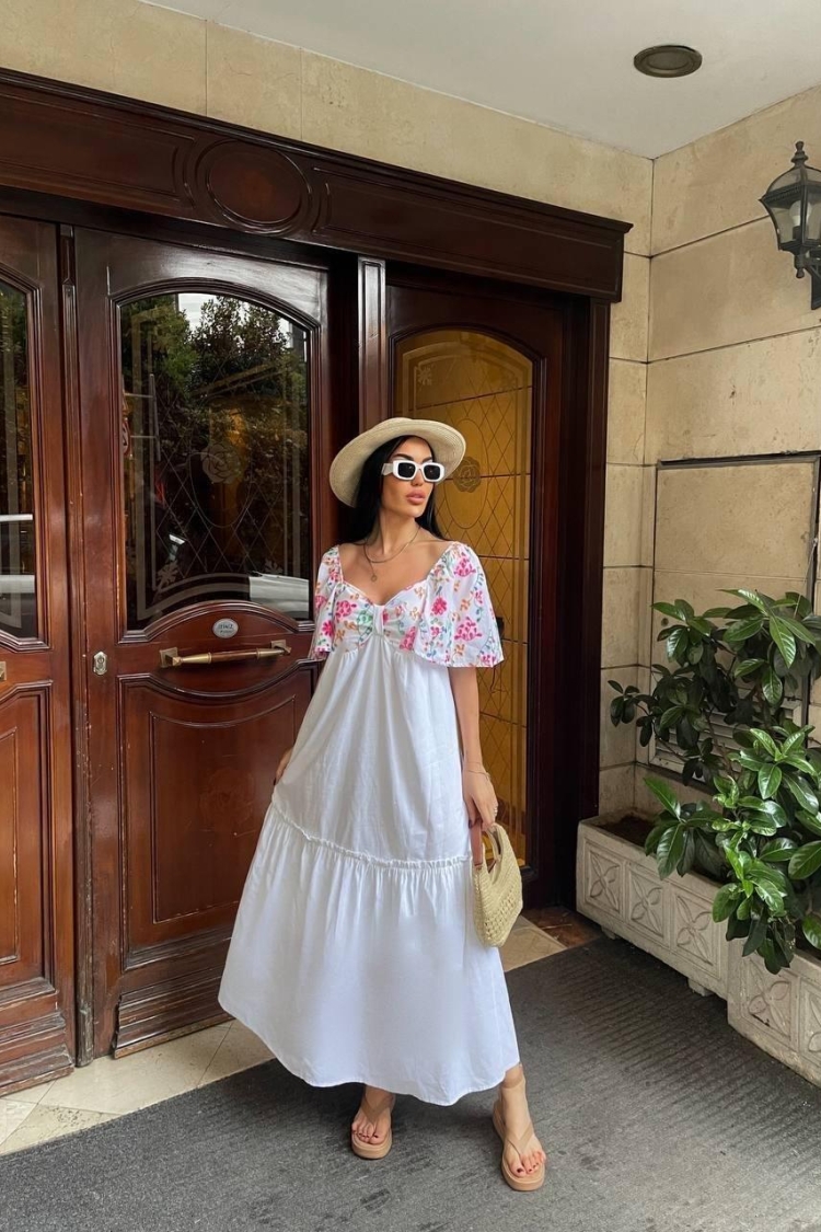 Colorful Embroidered Summer Dress - Producer: Ello - Wholesale Women Clothes - TheBS Women