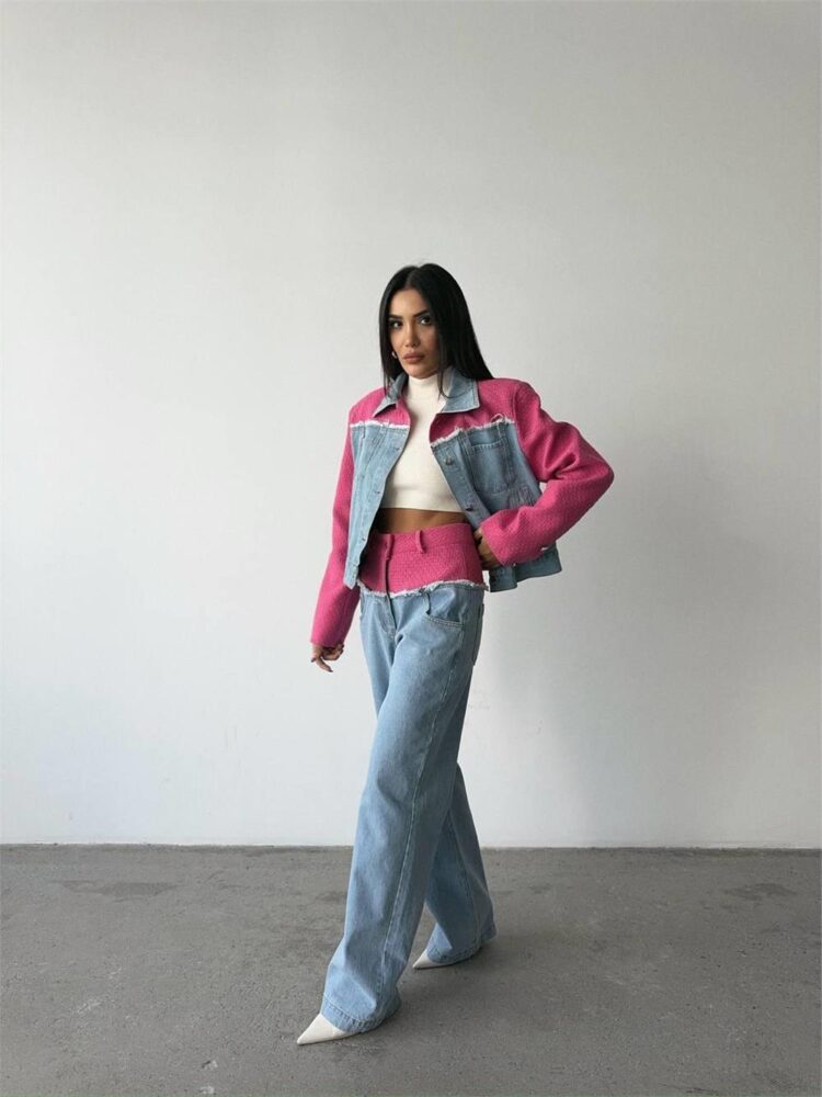 Piece Denim Suit - Producer: Ello - Wholesale Women Clothes - TheBS Women