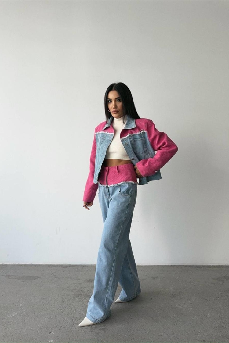 Piece Denim Suit - Producer: Ello - Wholesale Women Clothes - TheBS Women