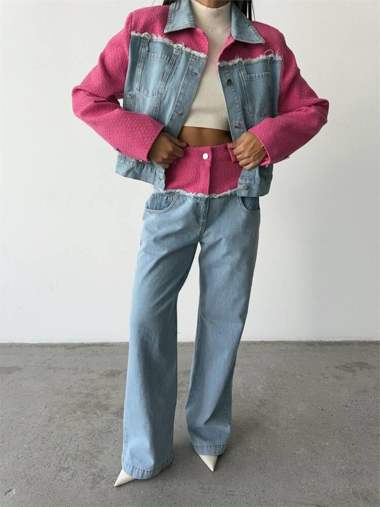 Piece Denim Suit - Producer: Ello - Wholesale Women Clothes - TheBS Women