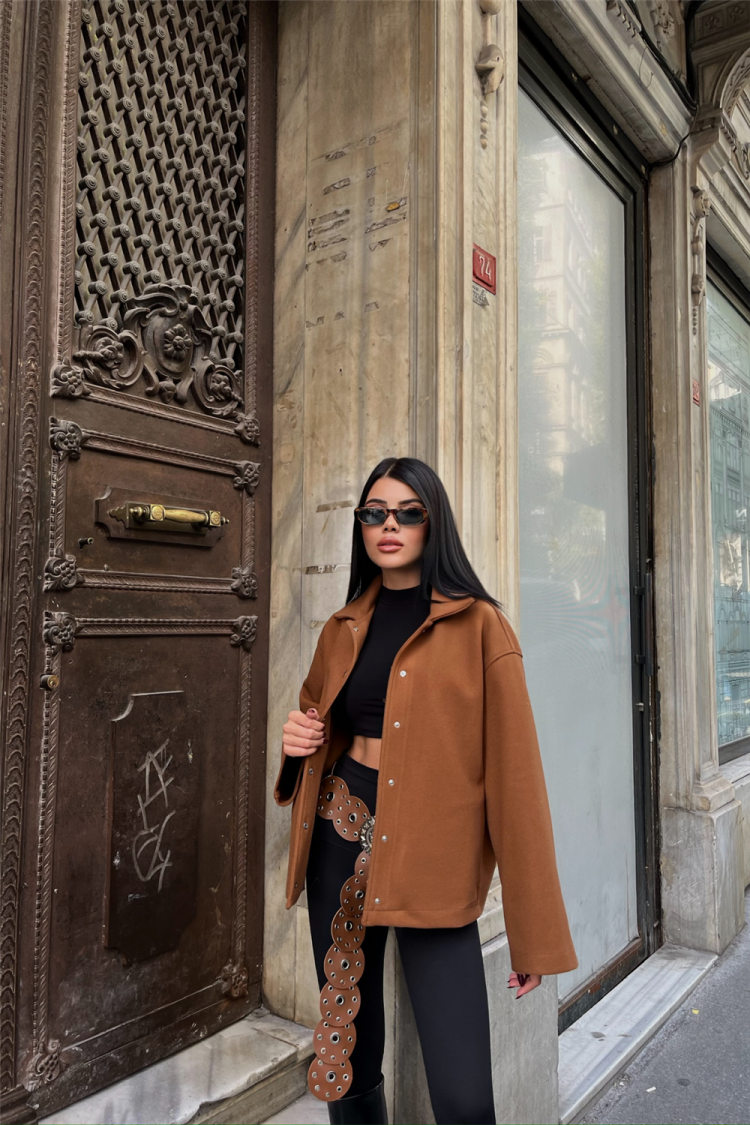 Cachet Pocket Detailed Shirt - Producer: Ello - Wholesale Women Clothes - TheBS Women