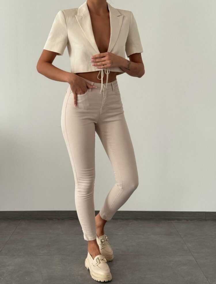 High Waist Skinny LegMira Jeans - Producer: LACARINO - Wholesale Women Clothes - TheBS Women