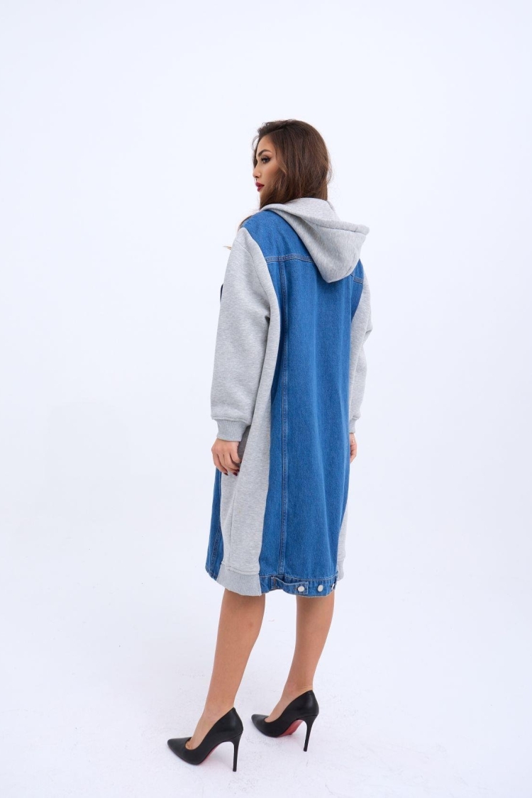 Long Denim Jacket - Producer: Fame - Wholesale Women Clothes - TheBS Women