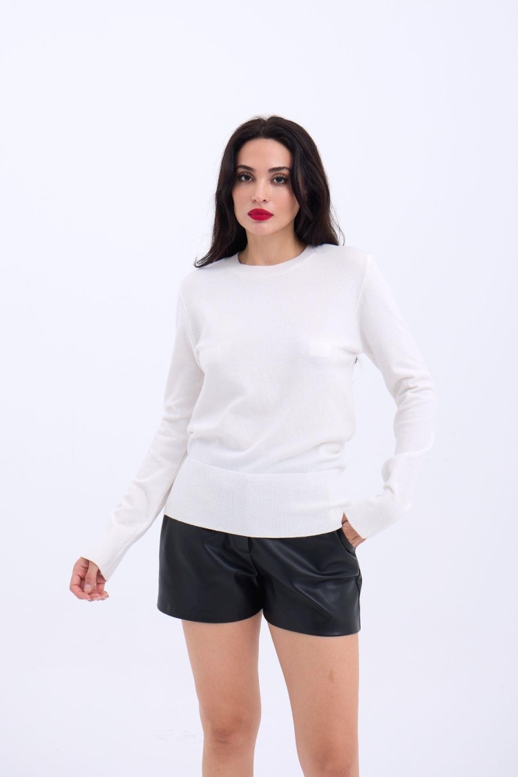 Knitwear Basic Sweater - Producer: Fame - Wholesale Women Clothes - TheBS Women