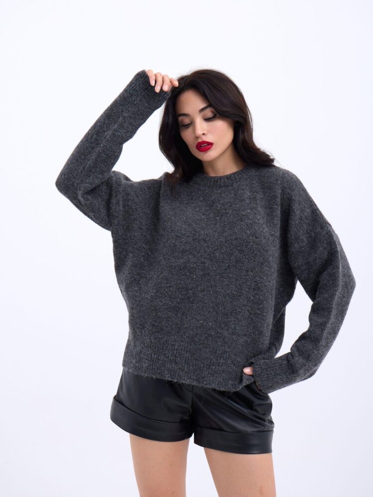 Knitwear Half Turtleneck Short Sweater - Producer: Fame - Wholesale Women Clothes - TheBS Women