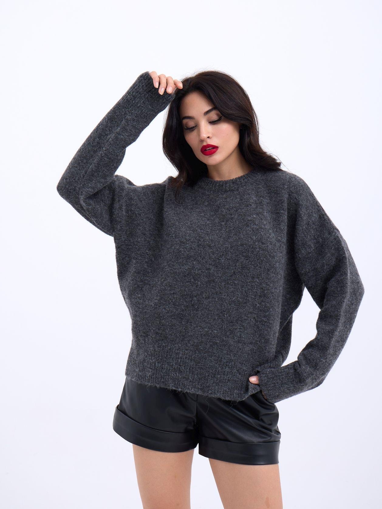 Knitwear Half Turtleneck Short Sweater - Producer: Fame - Wholesale Women Clothes - TheBS Women