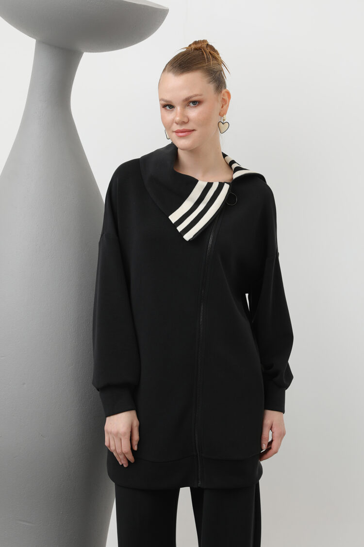 Women's Collar Stripe Detailed Trousers Suit - Producer: Puane - Wholesale Women Clothes - TheBS Women