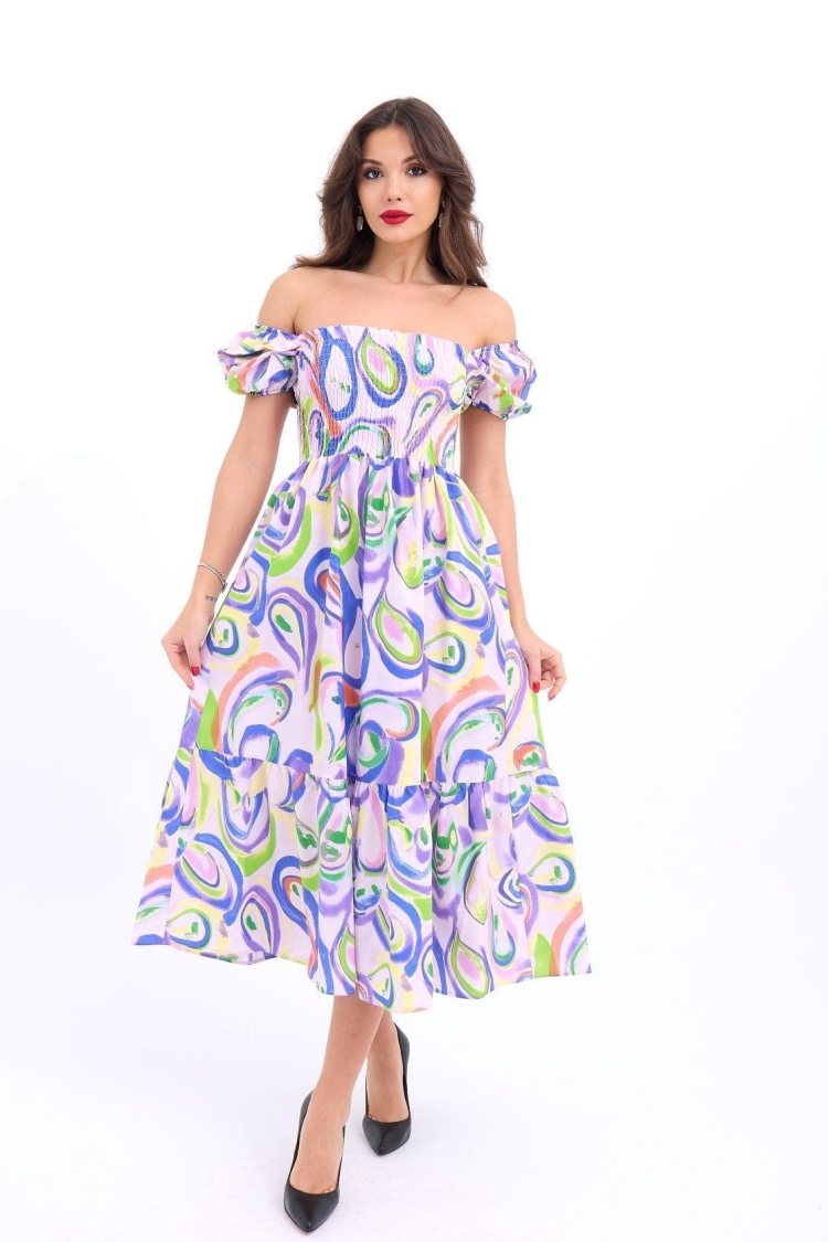 Dress - Multicolored - Producer: Fame - Wholesale Women Clothes - TheBS Women