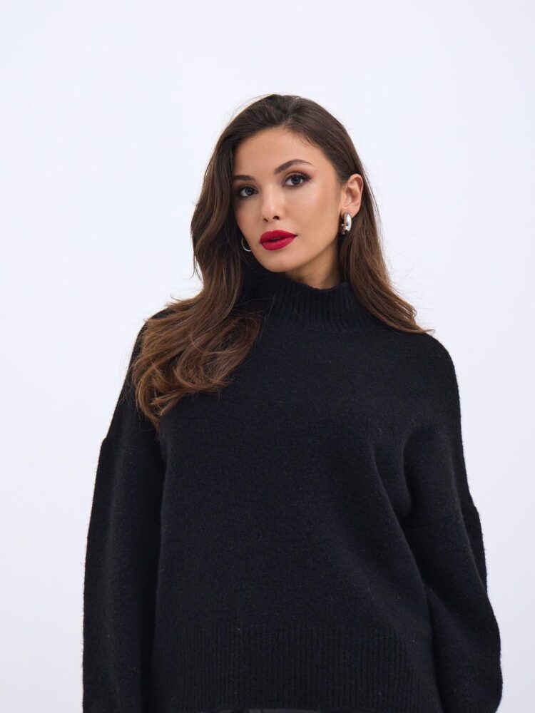 Knitwear Crew Neck Sweater - Producer: Fame - Wholesale Women Clothes - TheBS Women