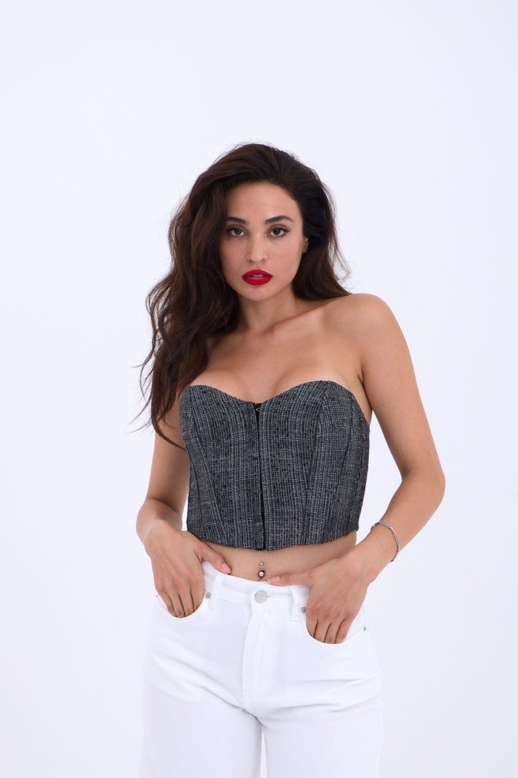Crop - Black - Producer: Fame - Wholesale Women Clothes - TheBS Women