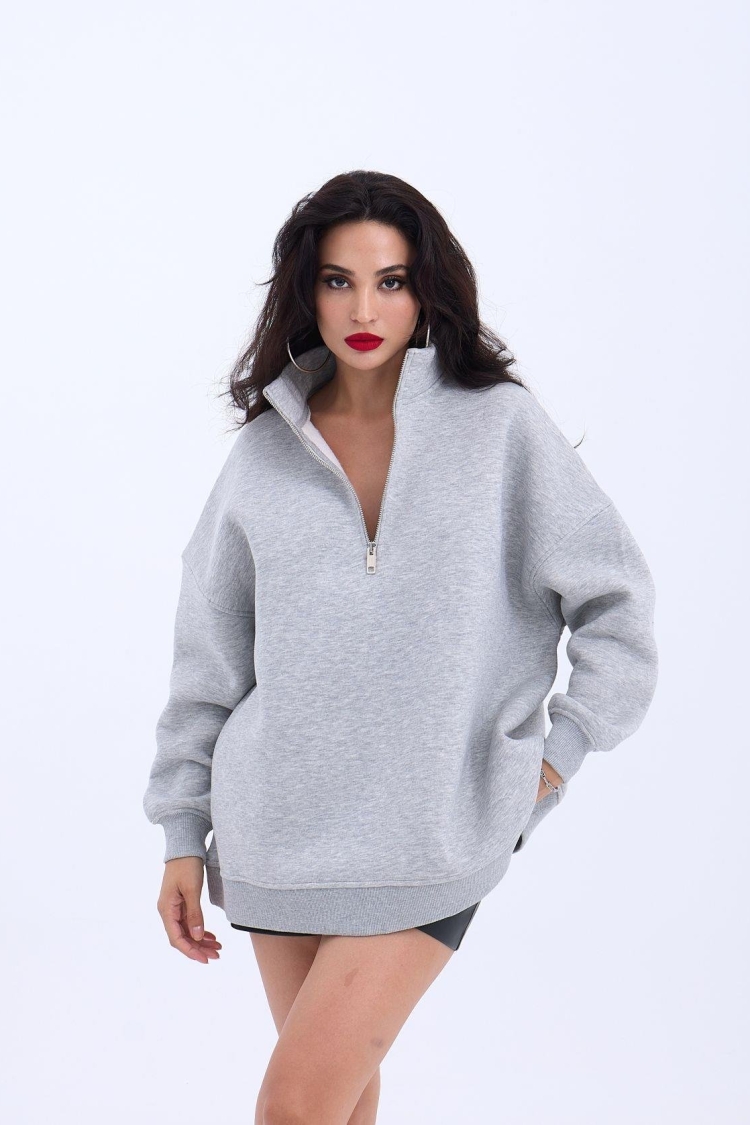 Sweat - Gray - Producer: Fame - Wholesale Women Clothes - TheBS Women