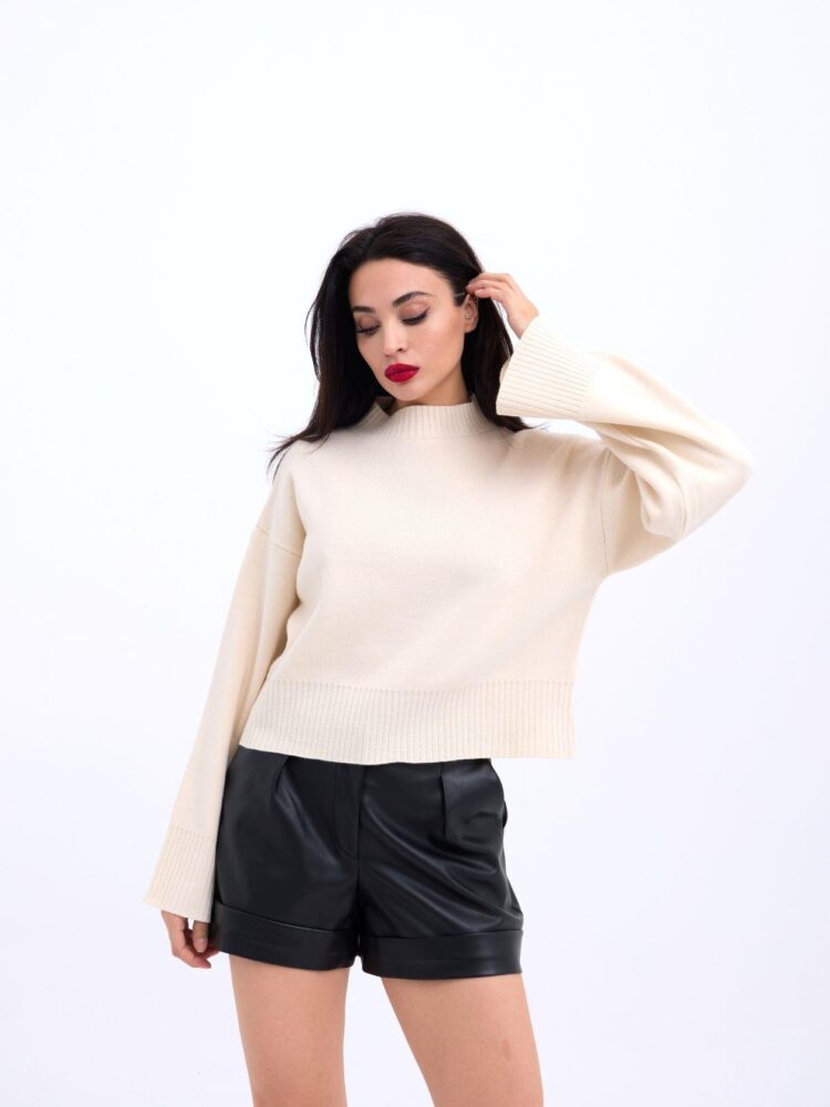 Wide Sleeve Sweater - Producer: Fame - Wholesale Women Clothes - TheBS Women
