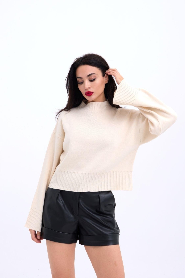 Wide Sleeve Sweater - Producer: Fame - Wholesale Women Clothes - TheBS Women