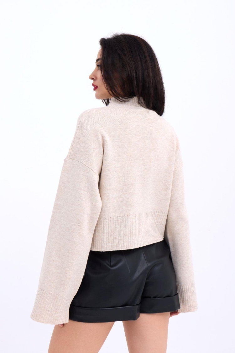Wide Sleeve Sweater - Producer: Fame - Wholesale Women Clothes - TheBS Women