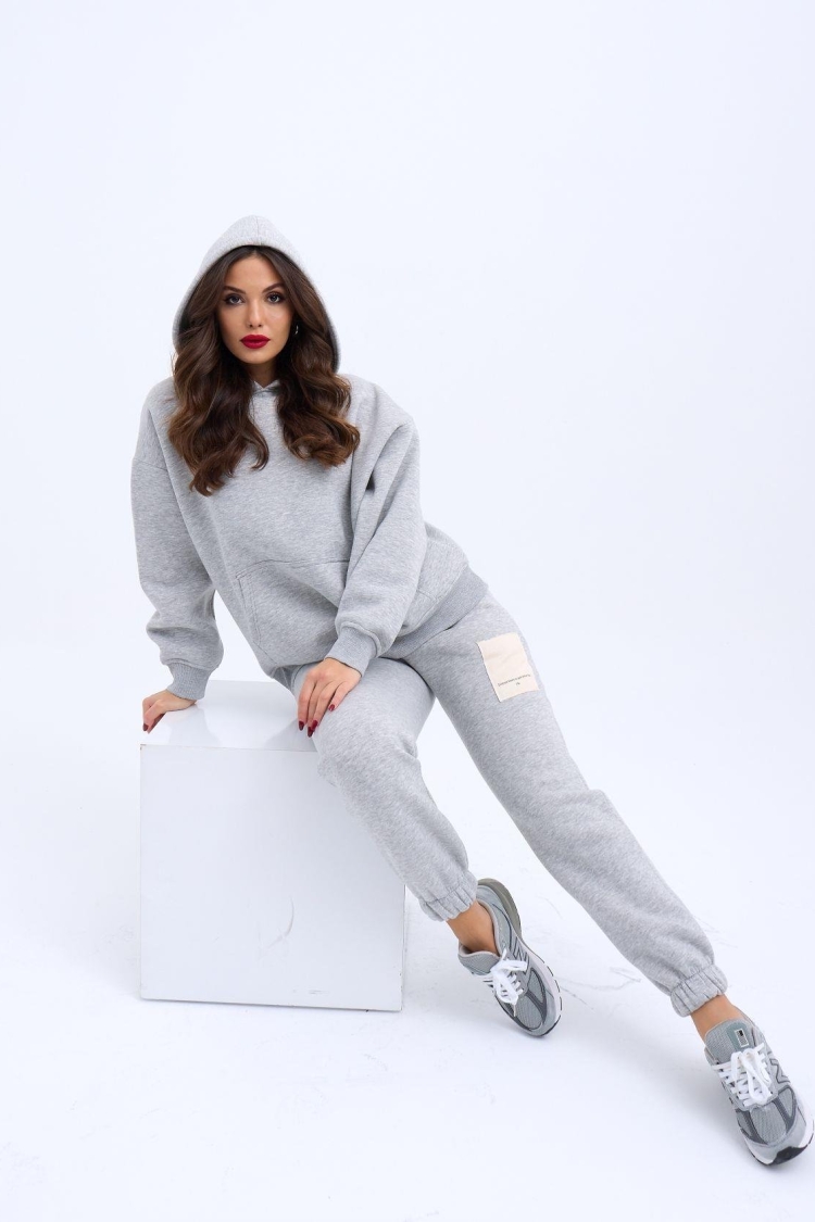 Tracksuit - Gray - Producer: Fame - Wholesale Women Clothes - TheBS Women