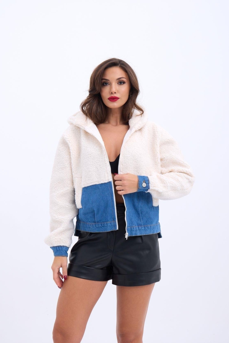 Coat - Ecru - Producer: Fame - Wholesale Women Clothes - TheBS Women