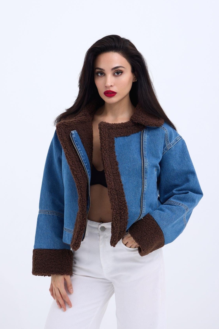 Coat - Blue - Producer: Fame - Wholesale Women Clothes - TheBS Women
