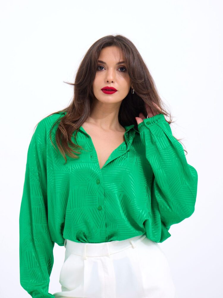 Shirt - Green - Producer: Fame - Wholesale Women Clothes - TheBS Women