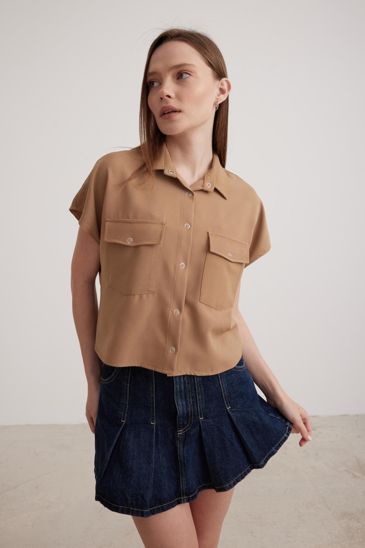 Short Sleeve Women's Shirt - Producer: Levure - Wholesale Women Clothes - TheBS Women