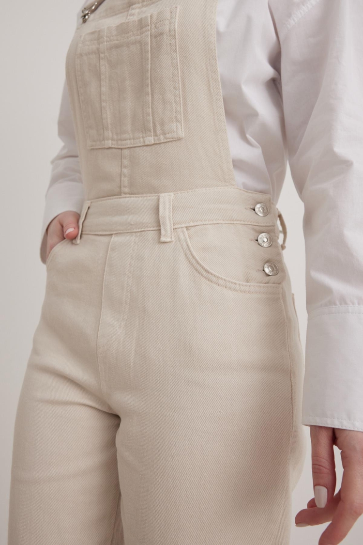 Gabardine Salopet - Stone - Producer: Levure - Wholesale Women Clothes - TheBS Women