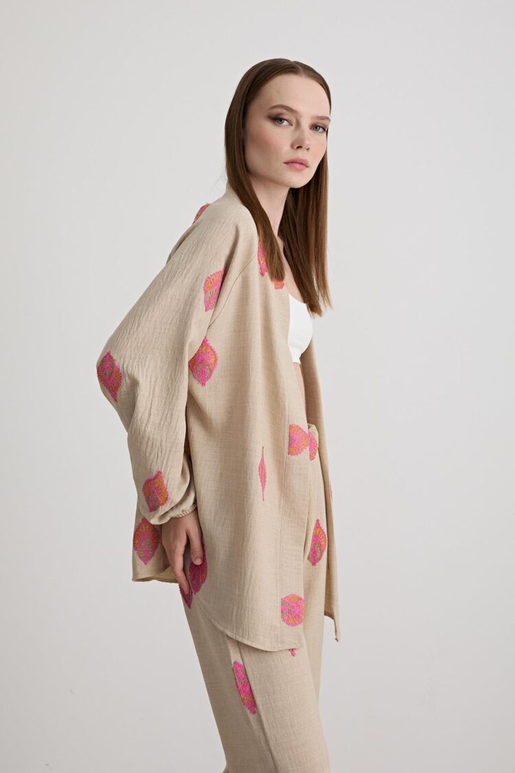 Paisley Patterned Long Sleeve Jacket - Producer: Levure - Wholesale Women Clothes - TheBS Women