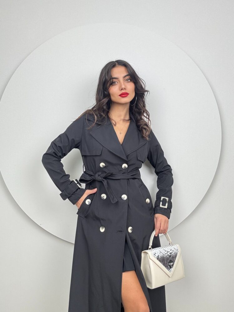 Lace-up Belt Trench Coat - Producer: Miss Janell - Wholesale Women Clothes - TheBS Women
