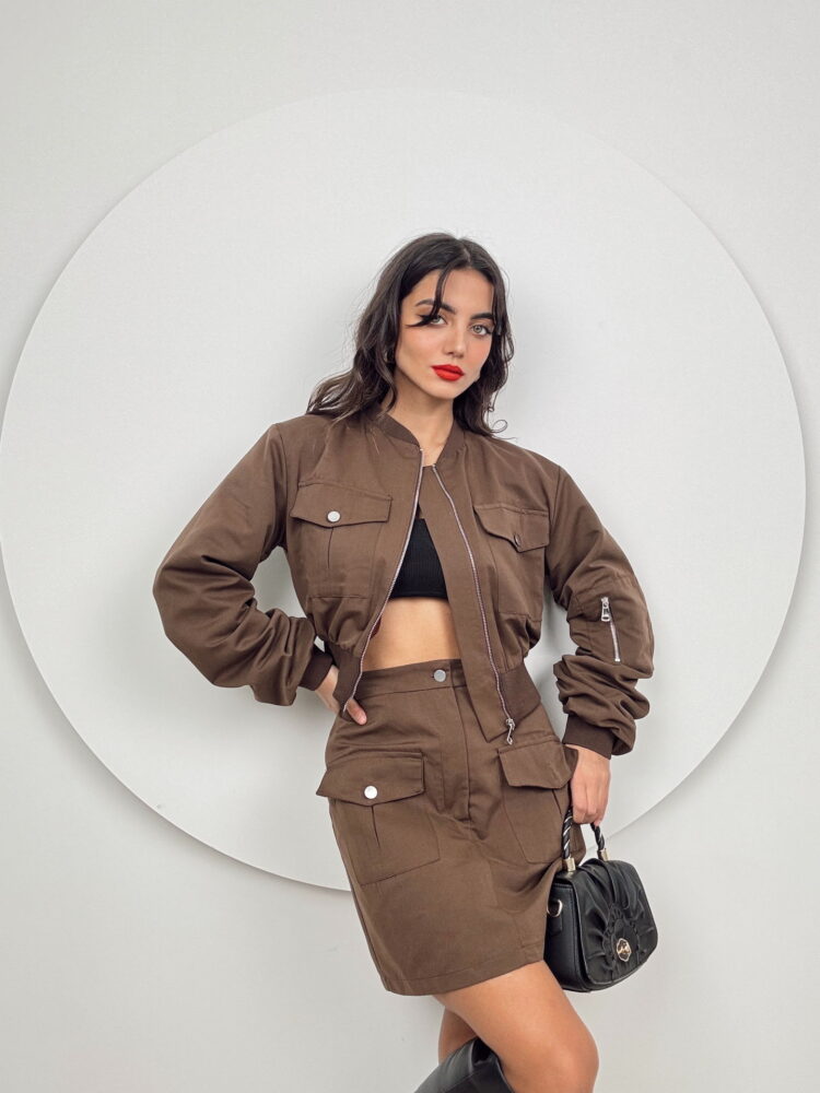 Bomber Set With Skirt - Producer: Miss Janell - Wholesale Women Clothes - TheBS Women