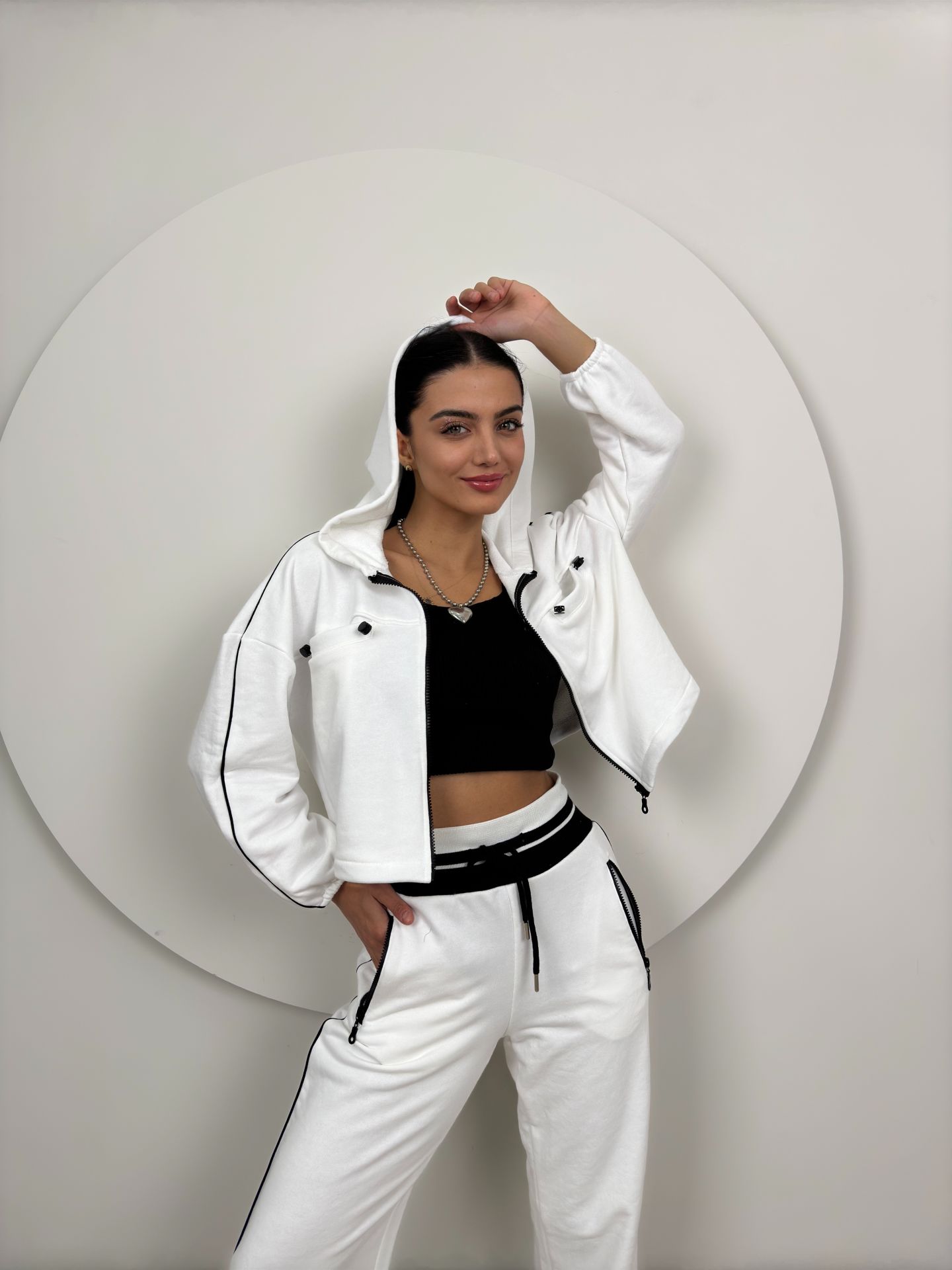 Knitwear Belt Detailed Tracksuit Set - Producer: Miss Janell - Wholesale Women Clothes - TheBS Women