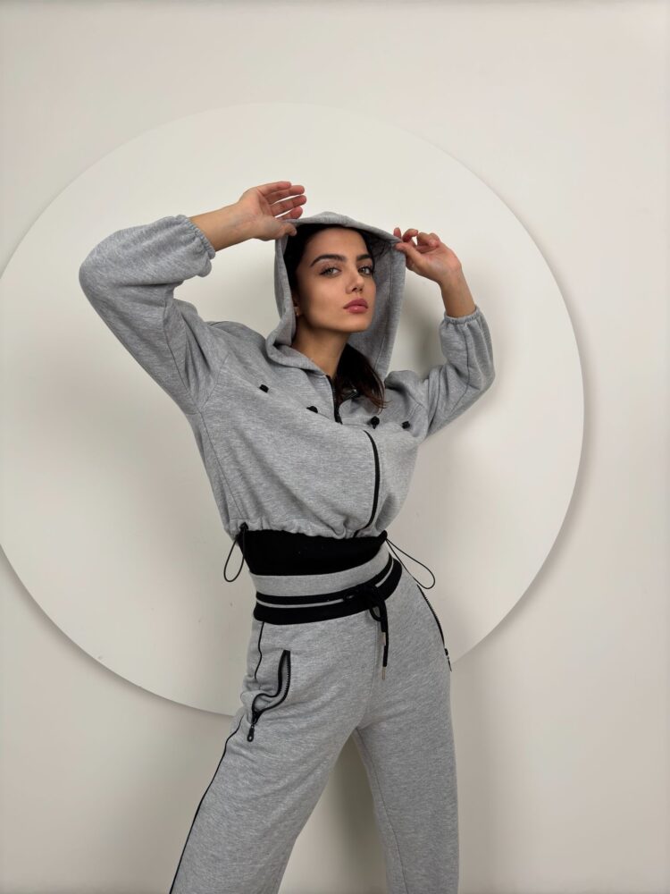 Knitwear Belt Detailed Tracksuit Set - Producer: Miss Janell - Wholesale Women Clothes - TheBS Women