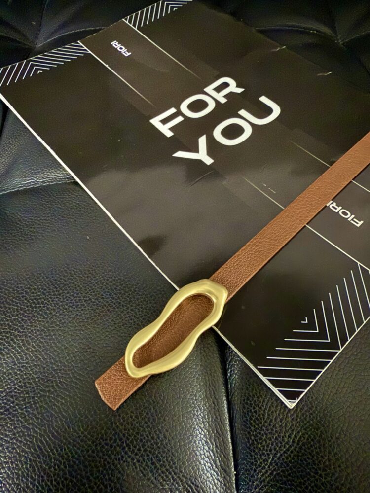 Thin Women Belt With Italian Design Buckle - Producer: Fiori - Wholesale Women Clothes - TheBS Women