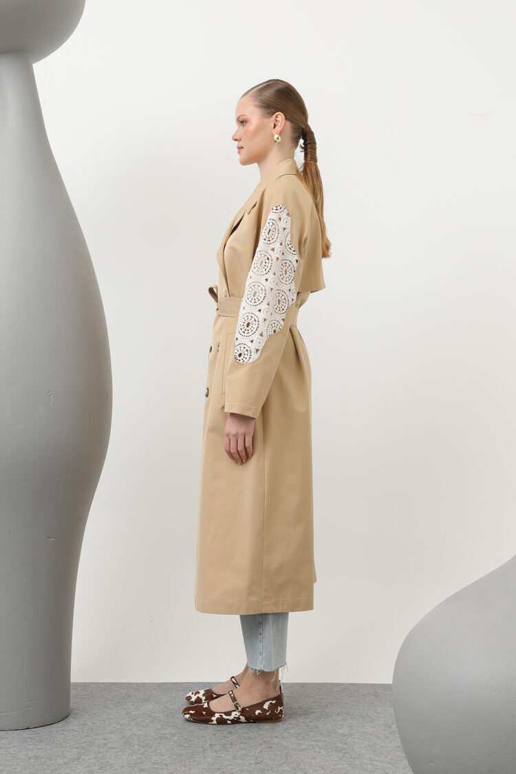 Women's Lace Detailed Trench - Producer: SOUL - Wholesale Women Clothes - TheBS Women