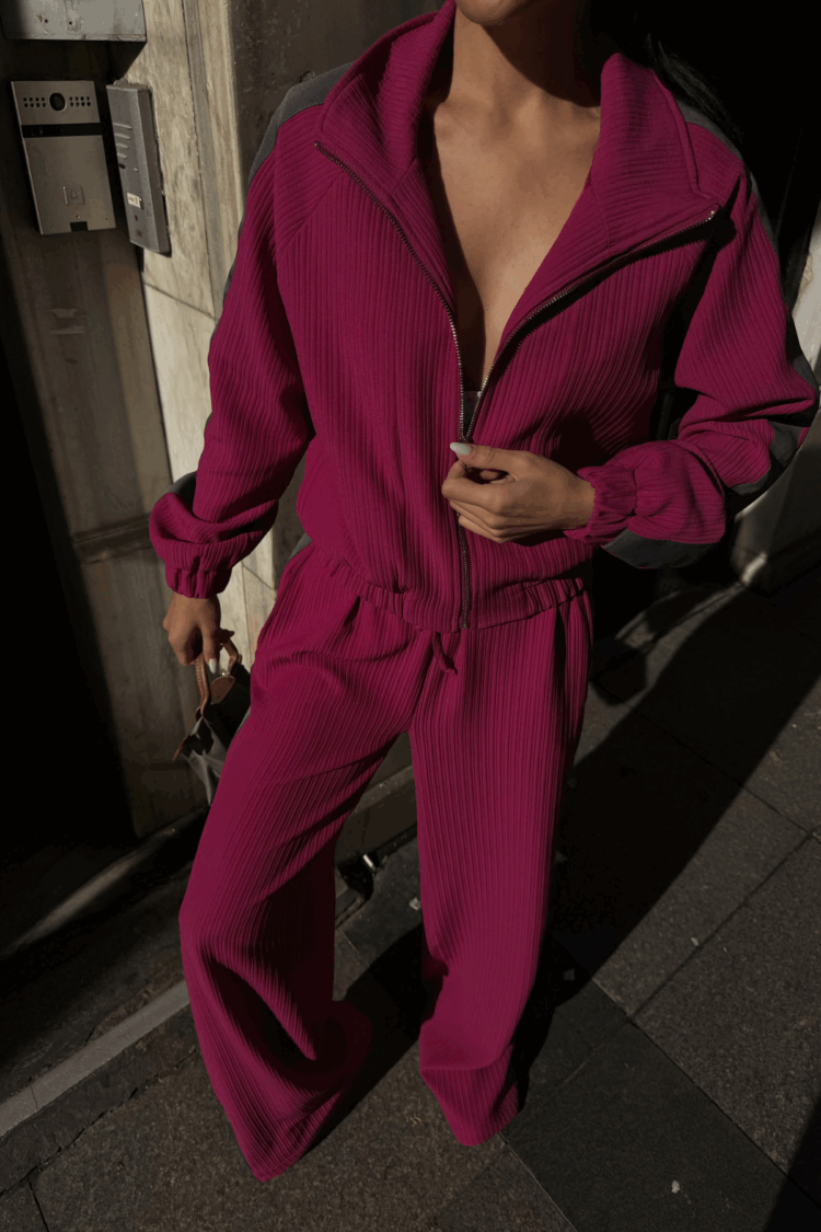 Tracksuit With Side Stripe Detail - Producer: Ello - Wholesale Women Clothes - TheBS Women